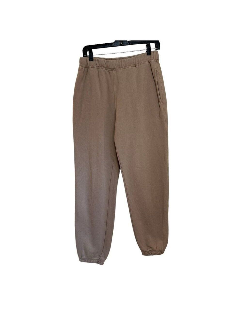 Parachute Tan Beige Organic Cotton Elastic Waist and Cuff Joggers sz XL